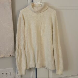 Halogen Cream Turtleneck Sweater